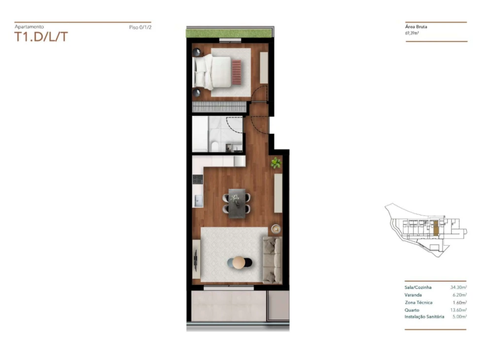 Apartamento T1 para Venda em Funchal (Santa Luzia) Foto 14