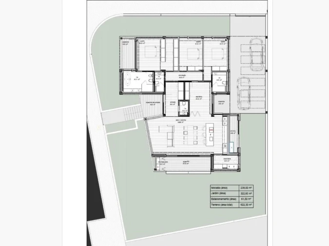 Moradia T4 para Venda em Santa Joana Planta 1