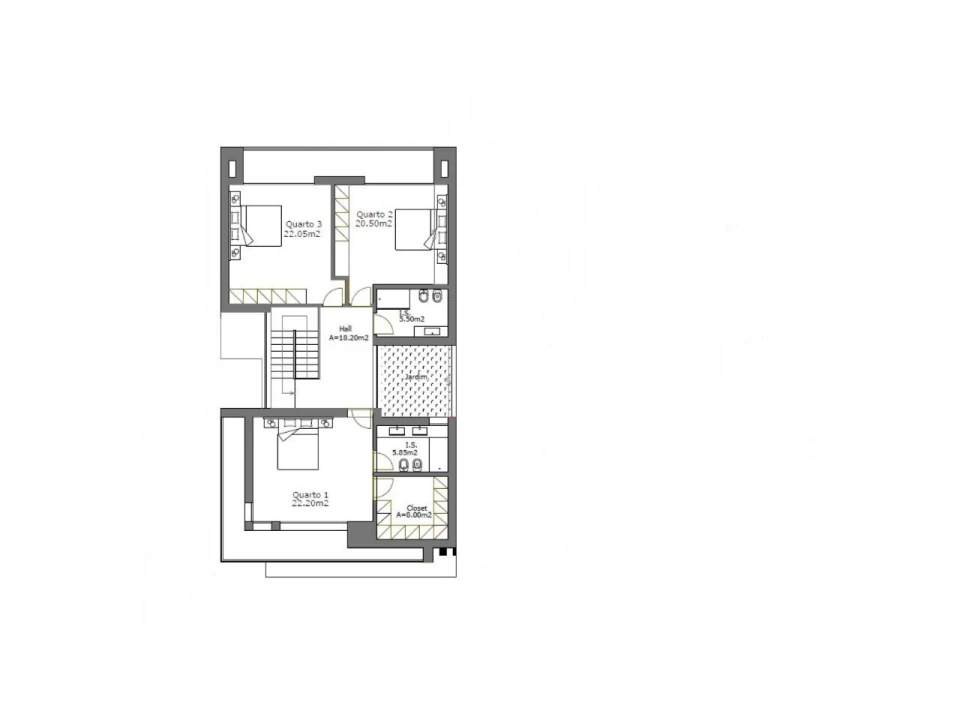 Moradia T4 para Venda em Santa Joana Planta 2