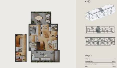 Apartamento T2 para Venda em Glória e Vera Cruz