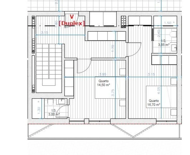 Apartamento T4 para Venda em Glória e Vera Cruz Planta 2