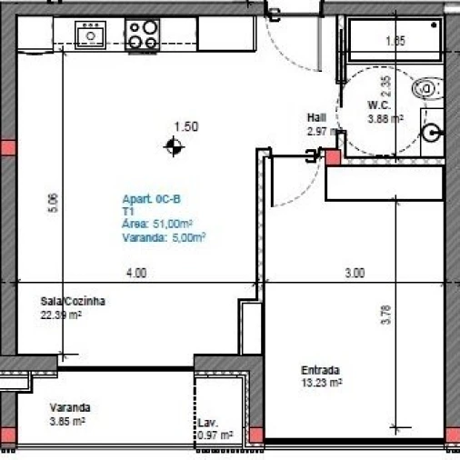 Apartamento T1 para Venda em Gafanha da Boa Hora Foto 22