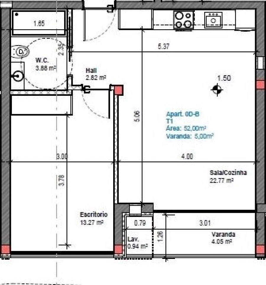 Apartamento T1 para Venda em Gafanha da Boa Hora Foto 24