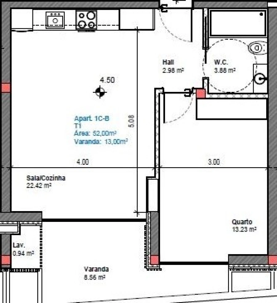 Apartamento T1 para Venda em Gafanha da Boa Hora Foto 28