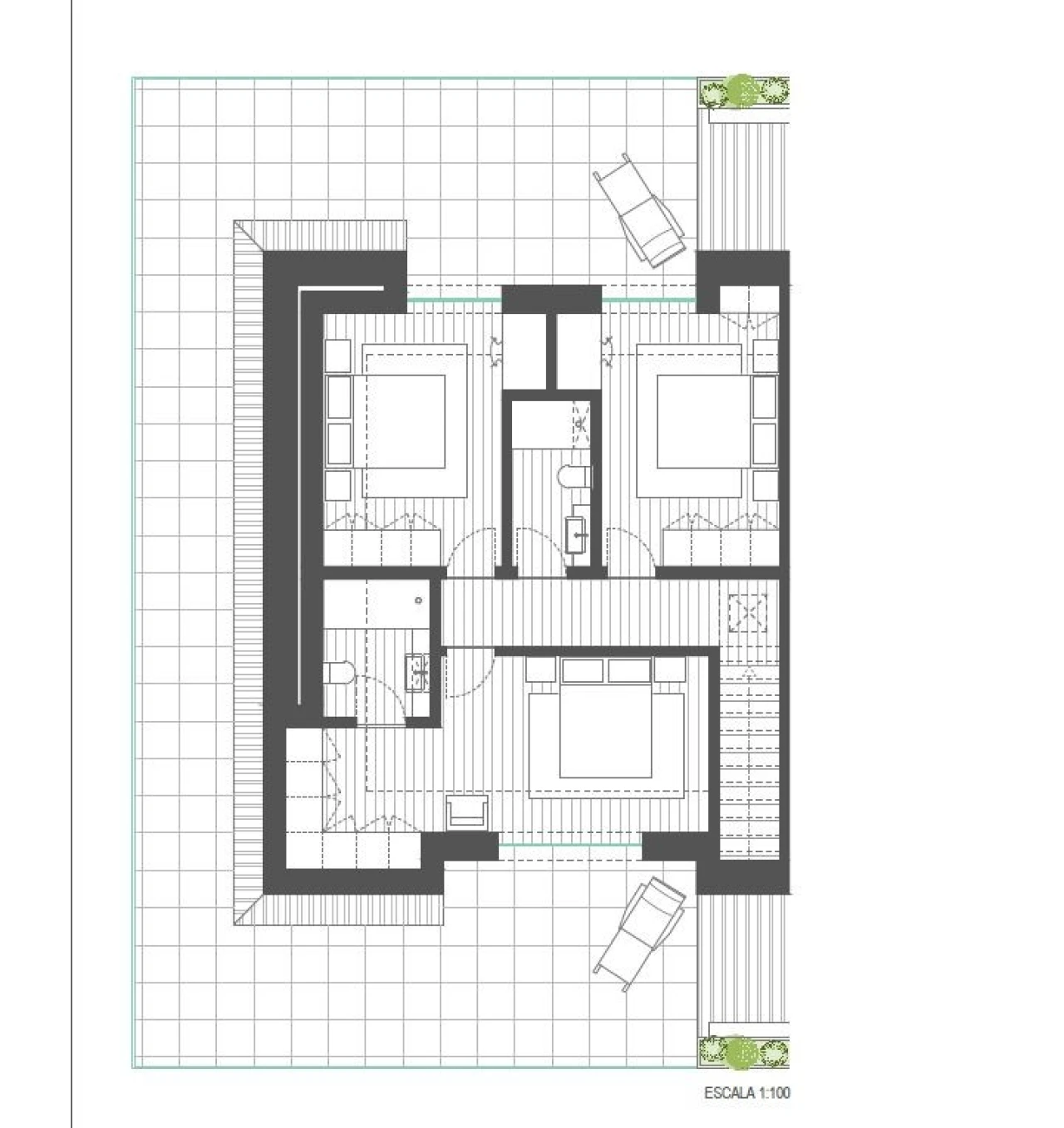 Apartamento T4 para Venda em Glória e Vera Cruz Planta 2