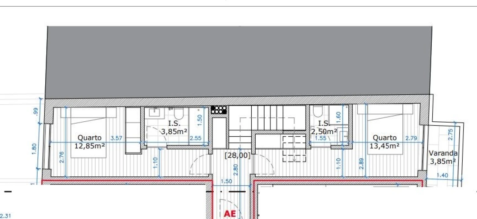 Apartamento T2 para Venda em Glória e Vera Cruz Foto 13