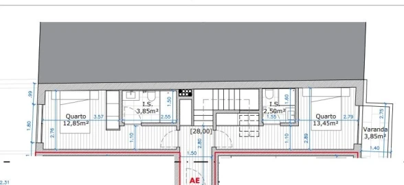 Apartamento T2 para Venda em Glória e Vera Cruz