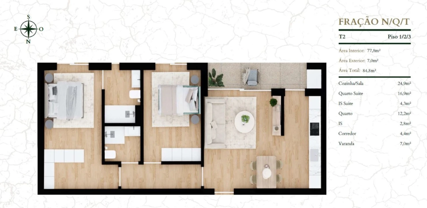 Apartamento T2 para Venda em Glória e Vera Cruz Foto 10