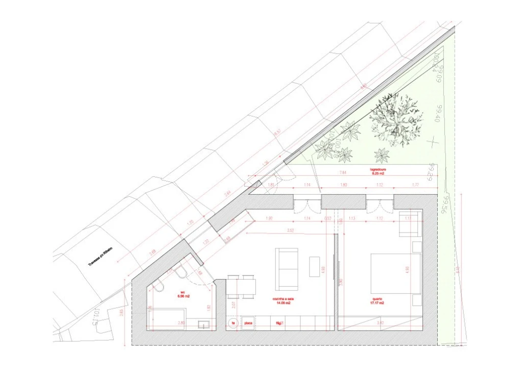 Apartamento T1 para Venda em Camara de Lobos Planta 2