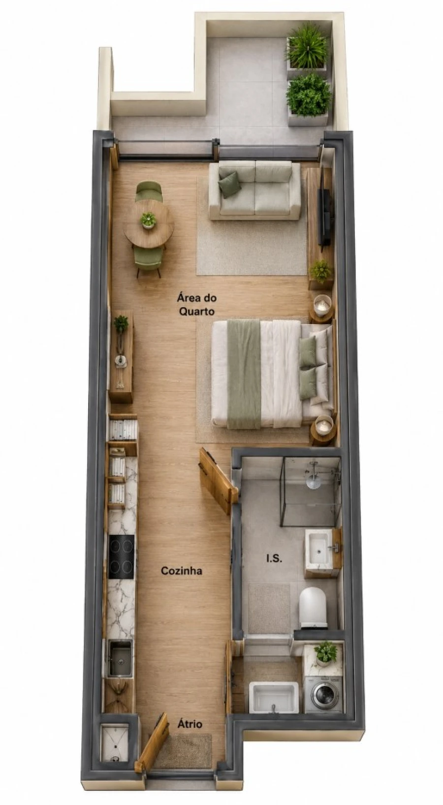 Apartamento para Venda em São Mamede de Infesta e Senhora da Hora Planta 1