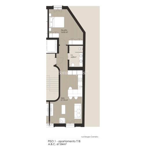 Apartamento T1 para Venda em Estrela Planta 1
