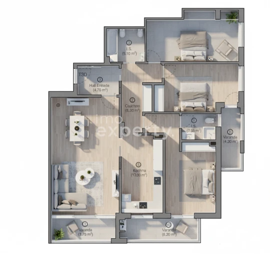 Apartamento T3 para Venda em Tavarede