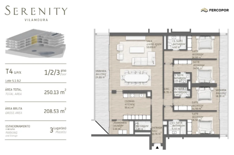 Apartamento T4 para Venda em Quarteira Foto 11