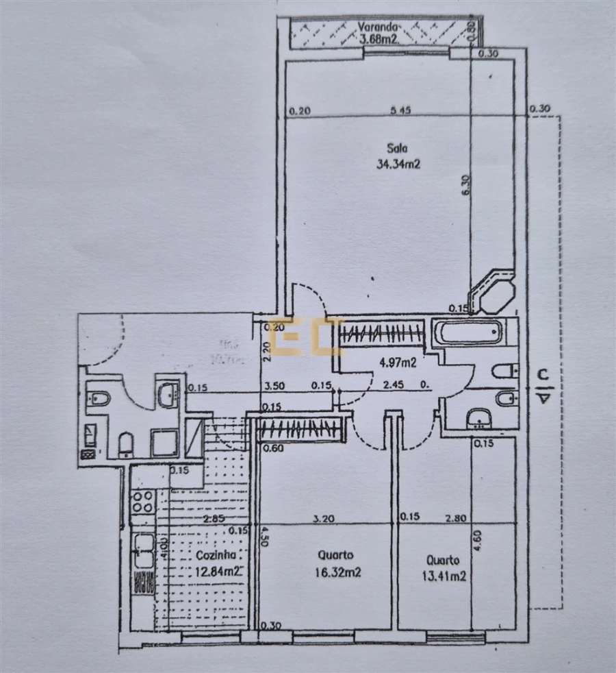 Apartamento T2 para Venda em Tavarede Foto 40
