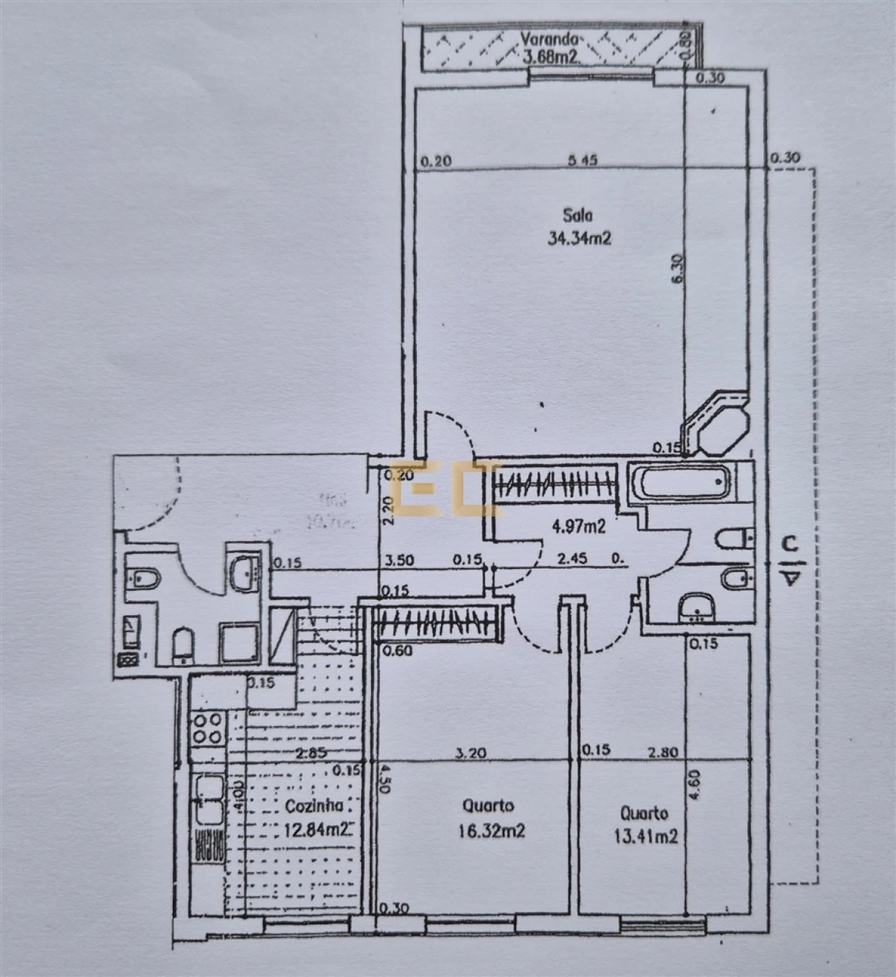Apartamento T2 para Venda em Tavarede Foto 40