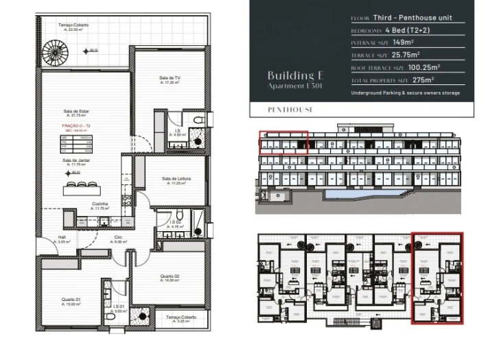 Apartamento T2 para Venda em Estômbar e Parchal Planta 1