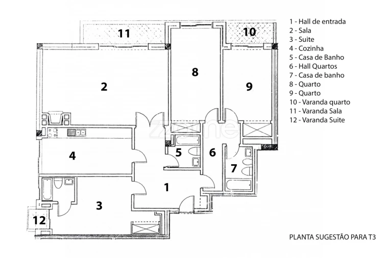 Apartamento T3 para Venda em Castêlo da Maia Foto 56