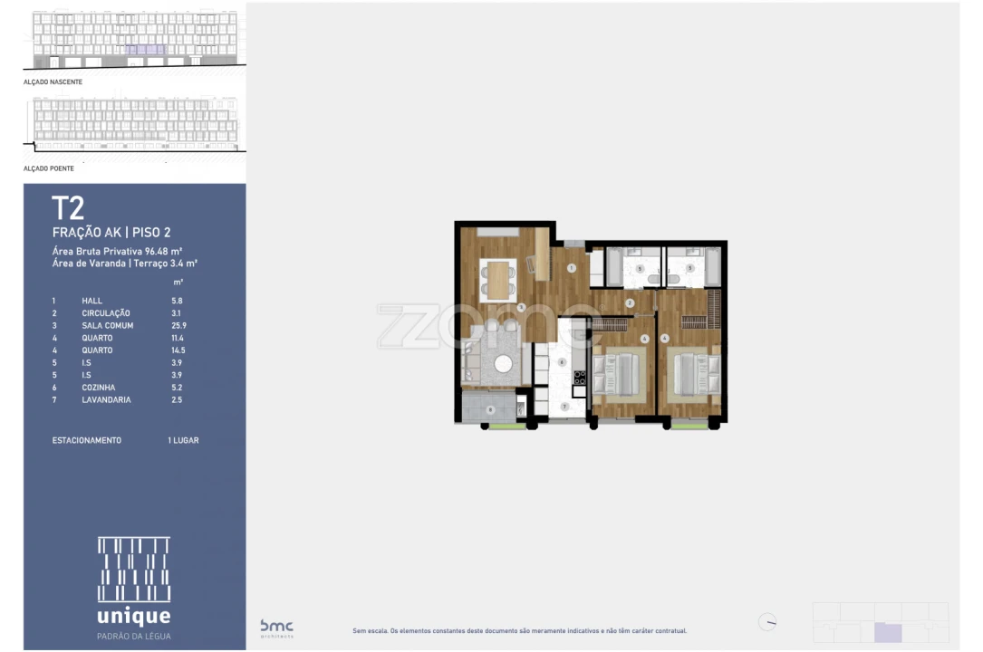 Apartamento T2 para Venda em Custóias, Leça do Balio e Guifões Foto 12