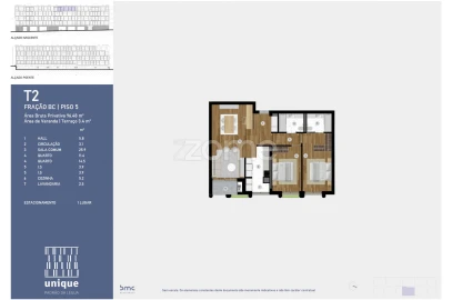 Apartamento T2 para Venda em Custóias, Leça do Balio e Guifões