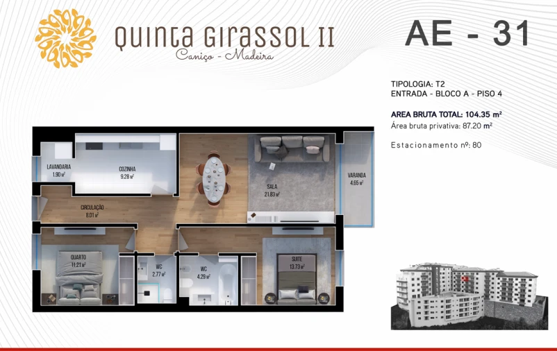 Apartamento T2 para Venda em Caniço Foto 20