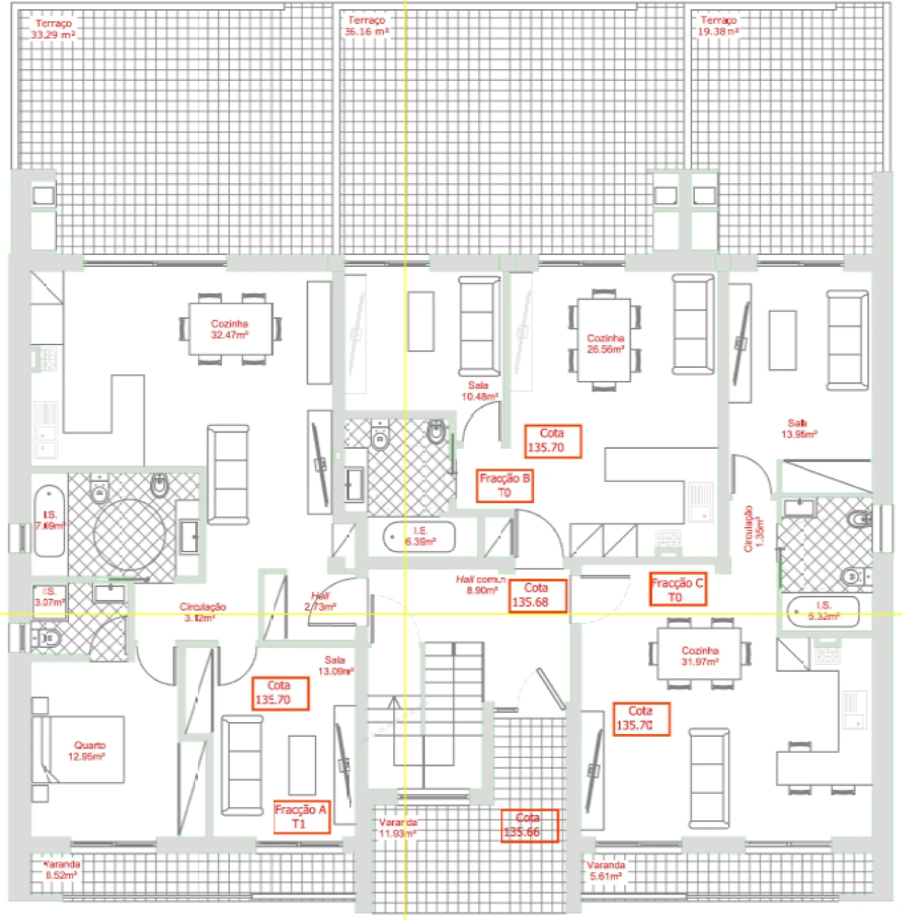 Apartamento T1 para Venda em Santa Eufémia e Boa Vista Foto 19