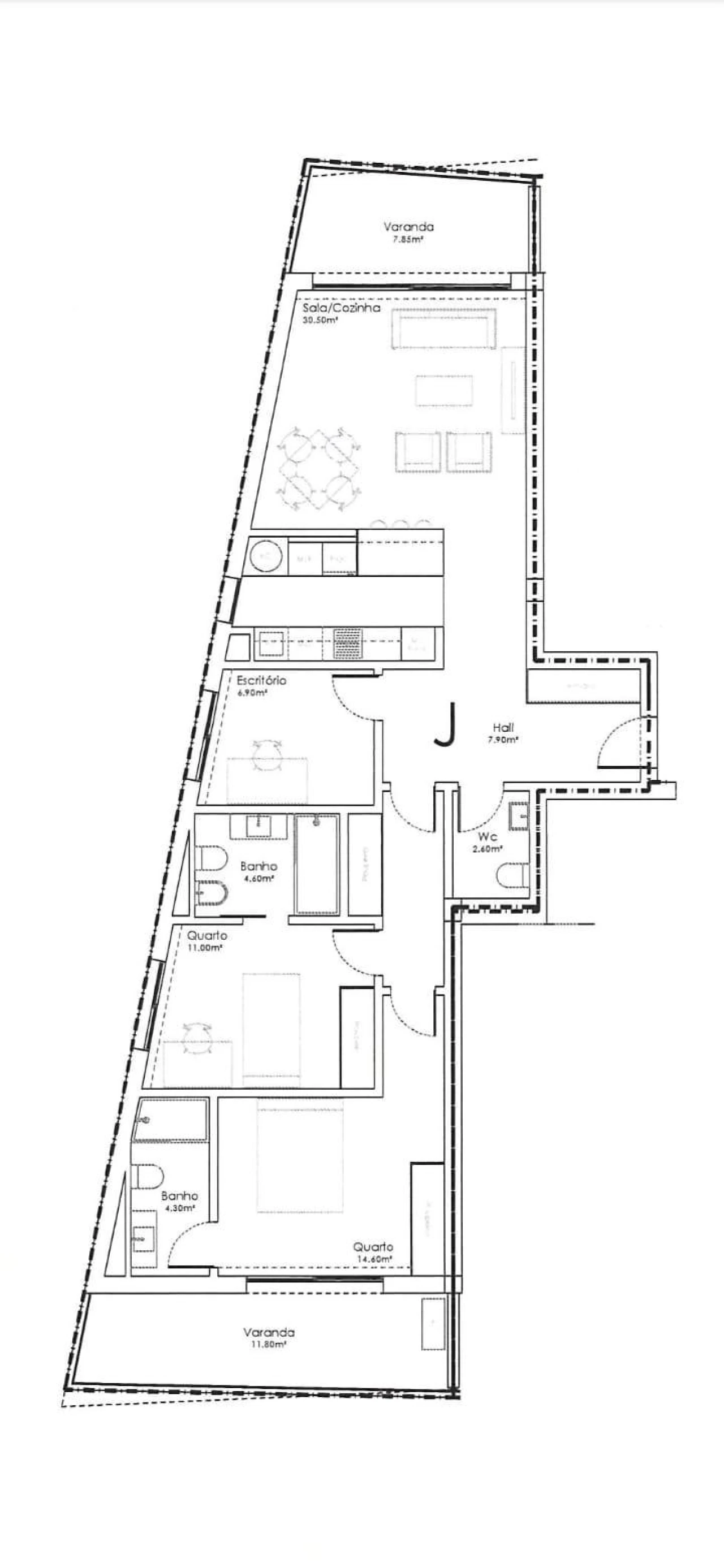 Apartamento T3 para Venda em Madalena Foto 7