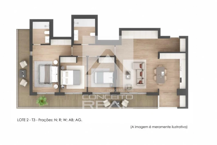 Apartamento T3 para Venda em Lordelo Foto 3