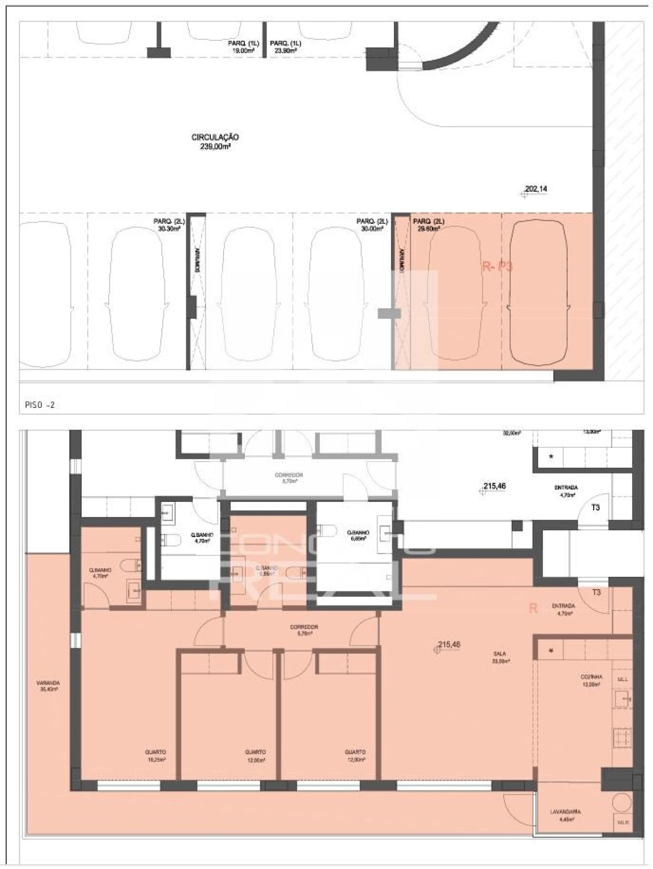 Apartamento T3 para Venda em Lordelo Foto 4