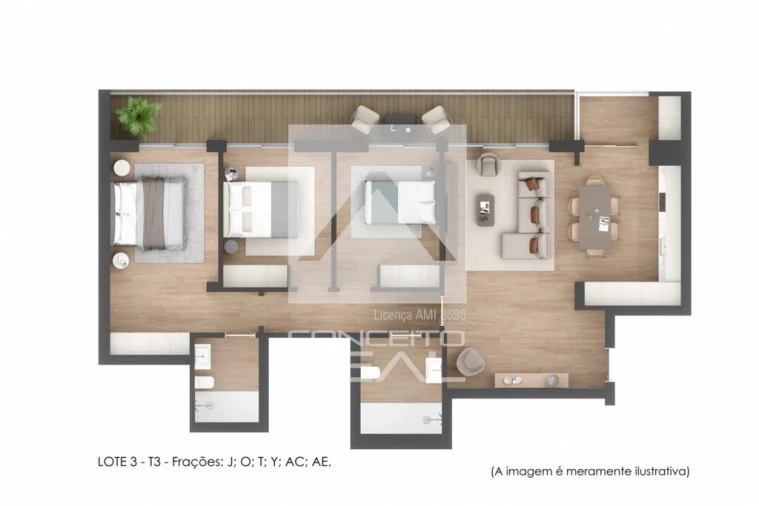 Apartamento T3 para Venda em Lordelo Foto 3