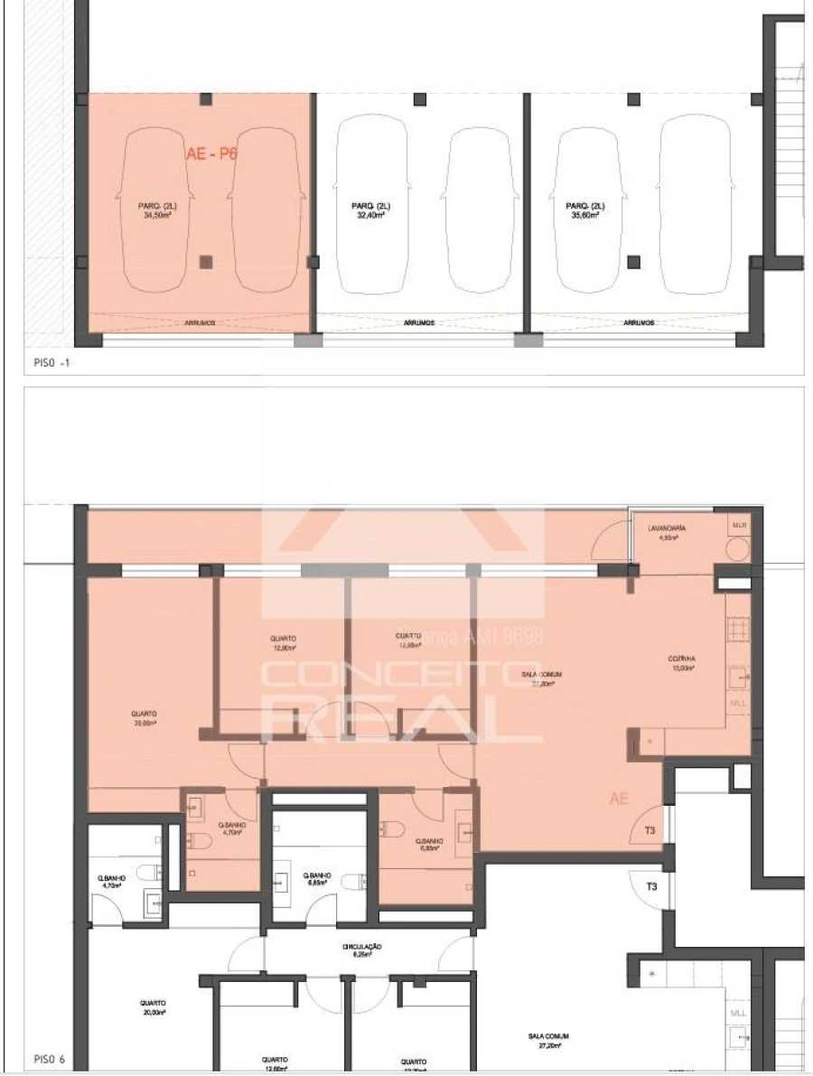 Apartamento T3 para Venda em Lordelo Foto 4