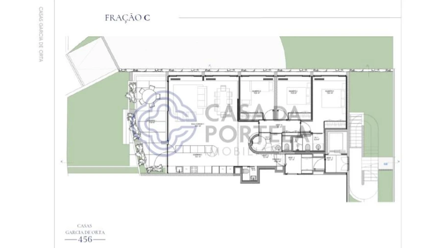 Apartamento T3 para Venda em Aldoar, Foz do Douro e Nevogilde Planta 1