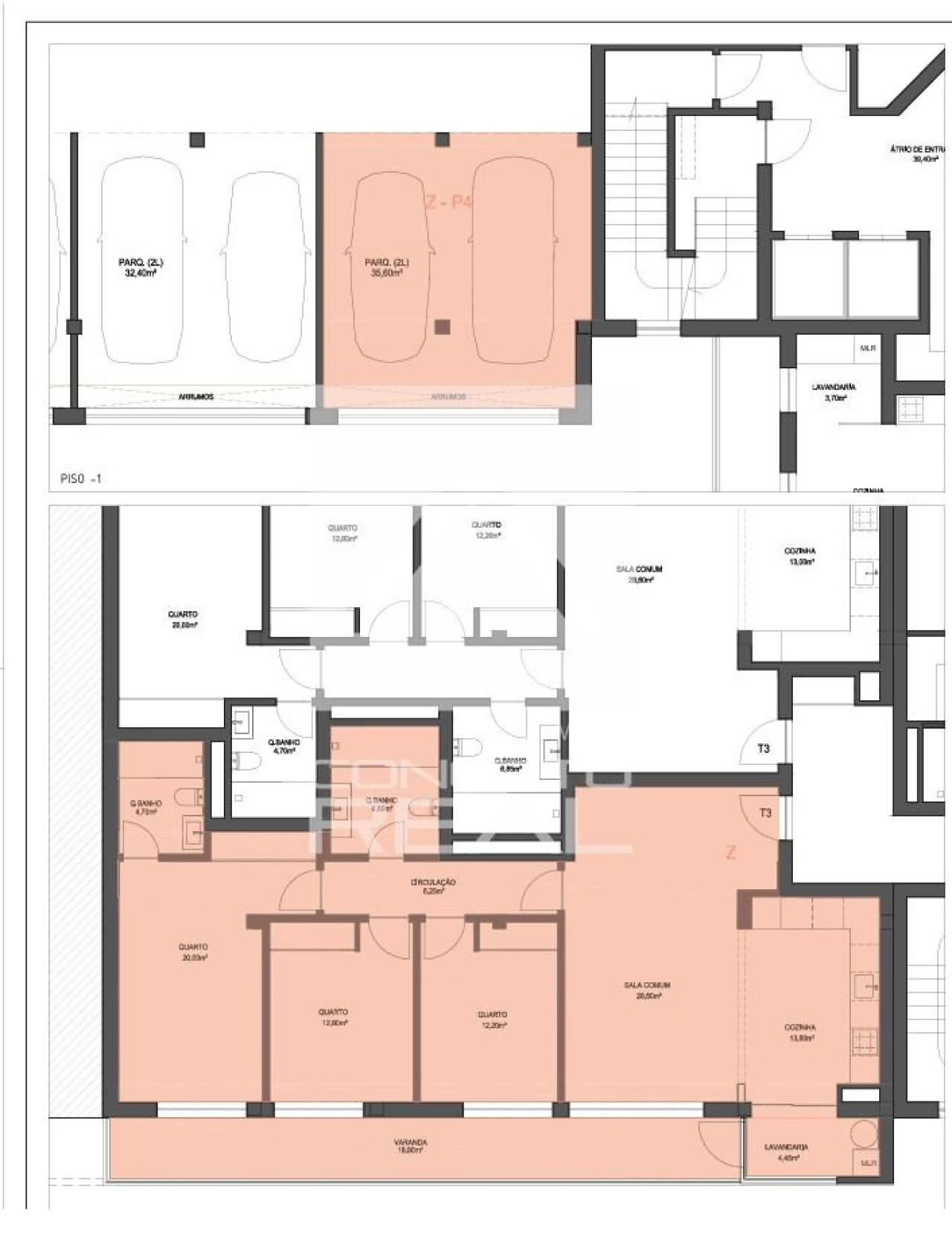 Apartamento T3 para Venda em Lordelo Foto 3