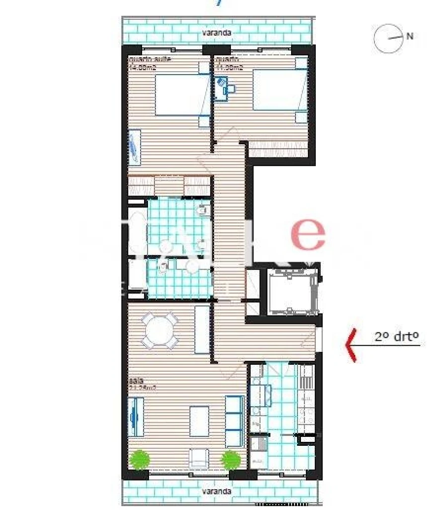 Apartamento T2 para Venda em Custóias, Leça do Balio e Guifões Foto 33