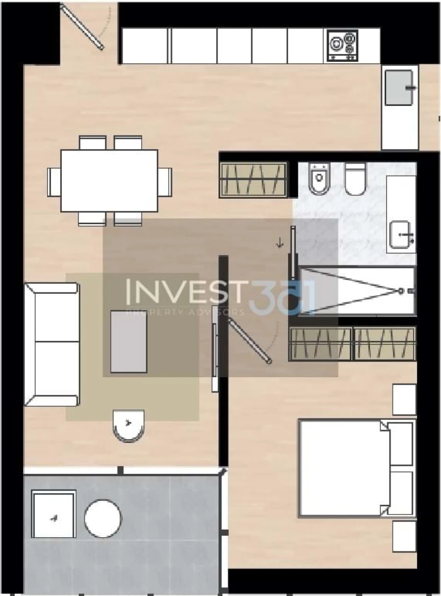 Apartamento T1 para Venda em Castêlo da Maia Foto 16