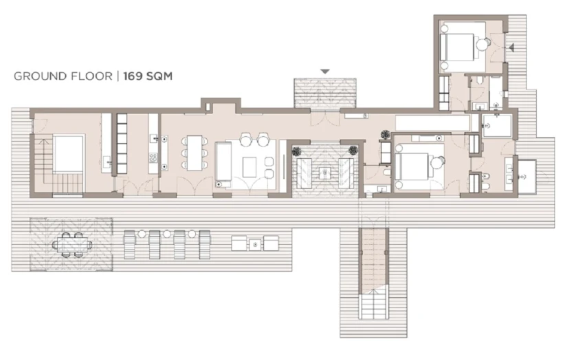 Moradia T2 para Venda em Carvalhal Planta 1