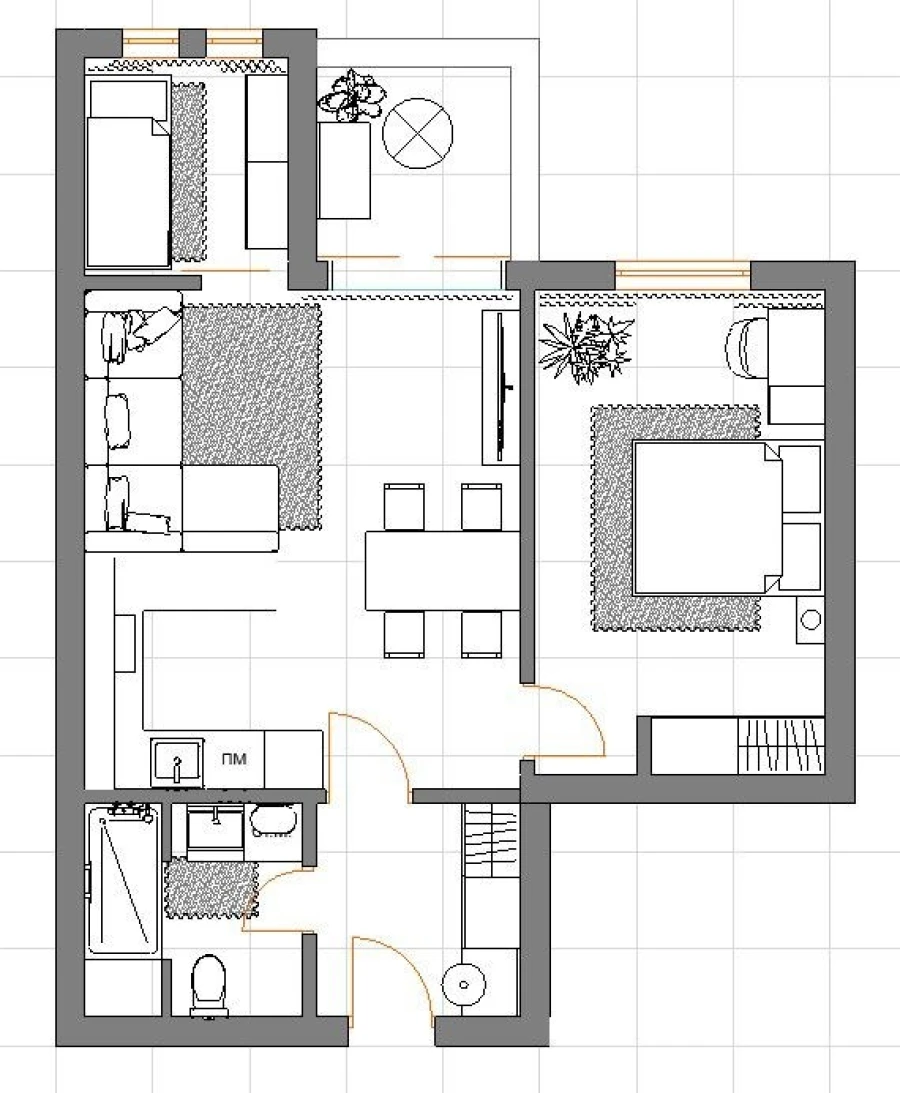 Apartamento T1 para Venda em Albufeira e Olhos de Água Planta 1
