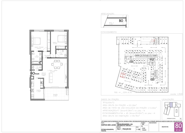 Apartamento T2 para Venda em São Martinho Planta 1