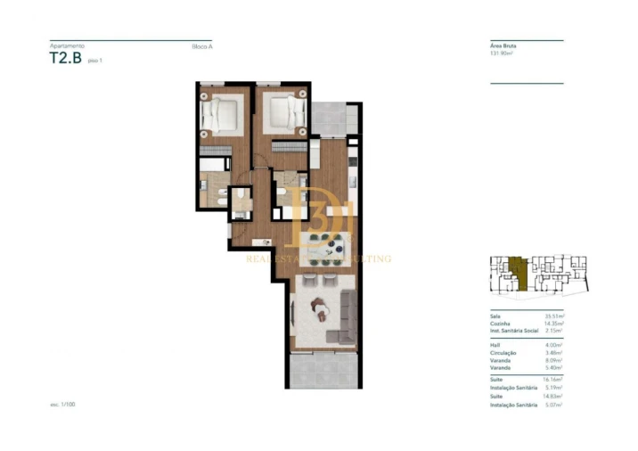 Apartamento T2 para Venda em Funchal (Santa Luzia) Foto 1