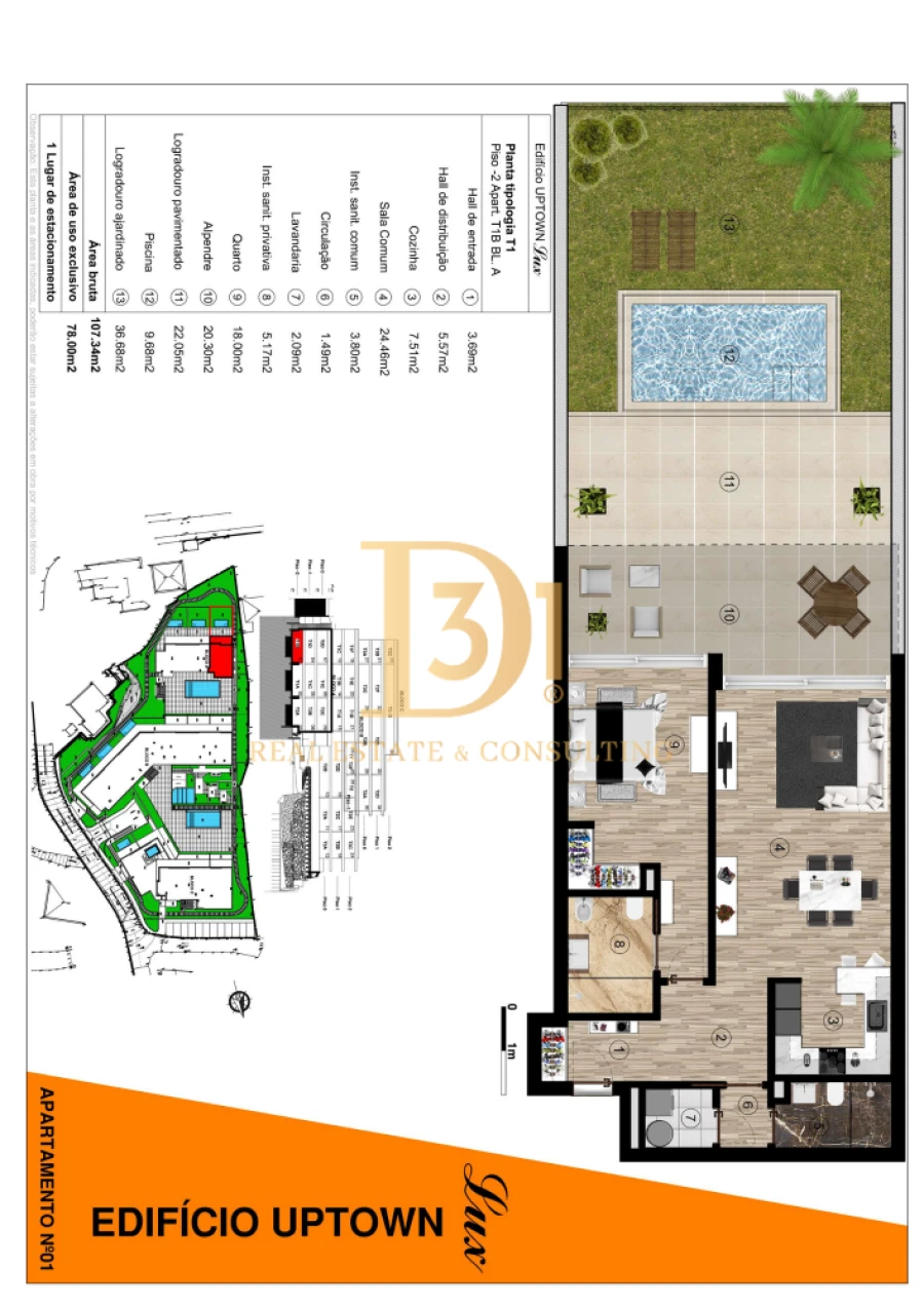 Apartamento T1 para Venda em Funchal (Santa Luzia)