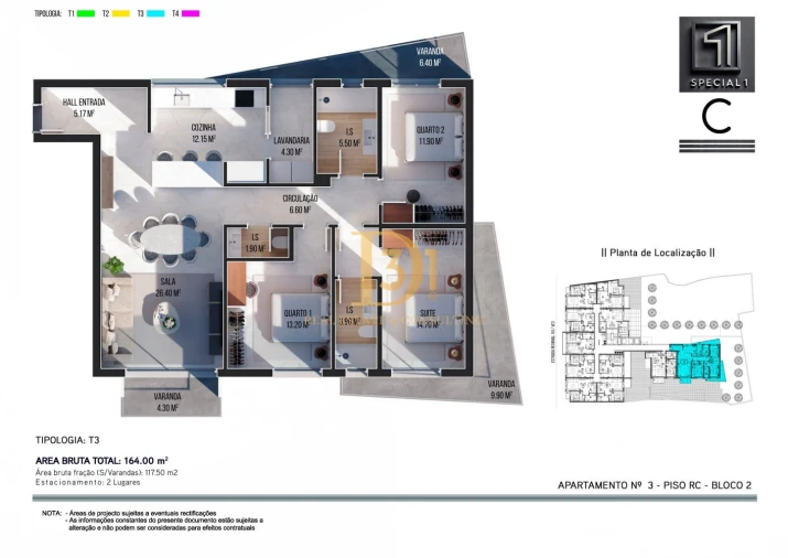 Apartamento T3 para Venda em Ribeira Brava Foto 1