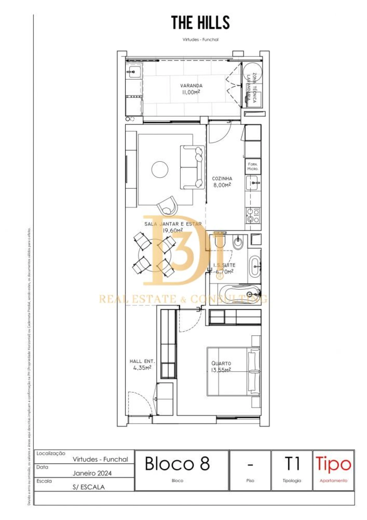 Apartamento T1 para Venda em São Martinho Foto 3