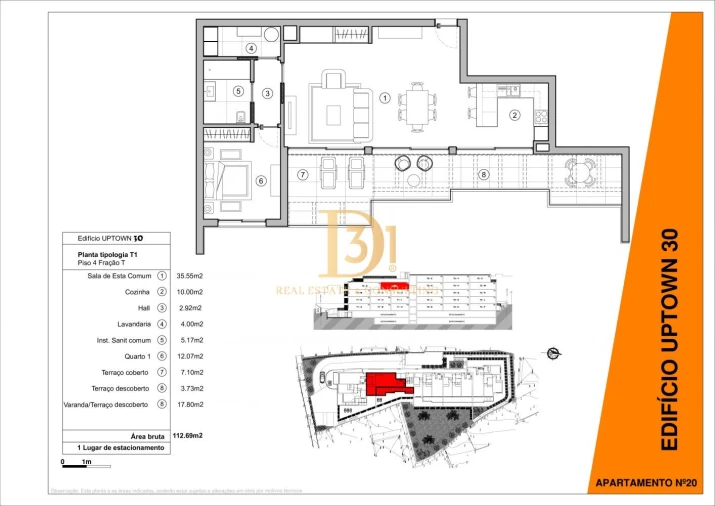 Apartamento T1 para Venda em Machico