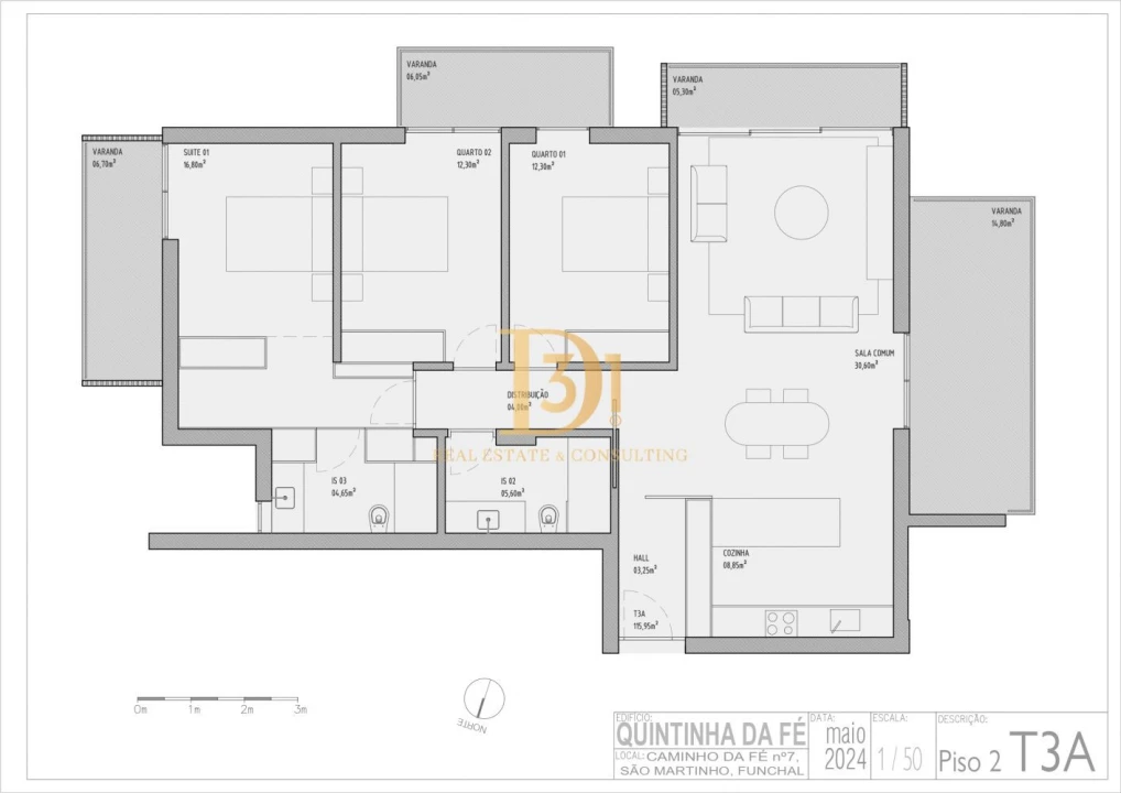 Apartamento T3 para Venda em São Martinho Foto 1