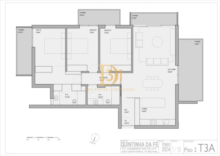 Apartamento T3 para Venda em São Martinho Foto 1