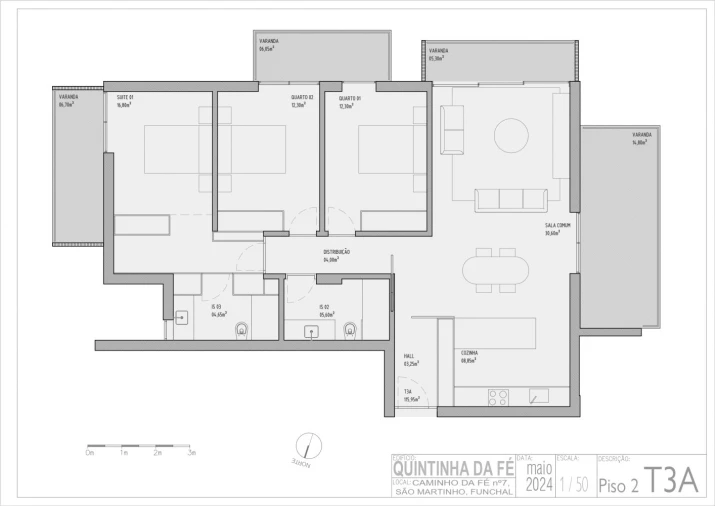 Apartamento T3 para Venda em São Martinho Foto 18