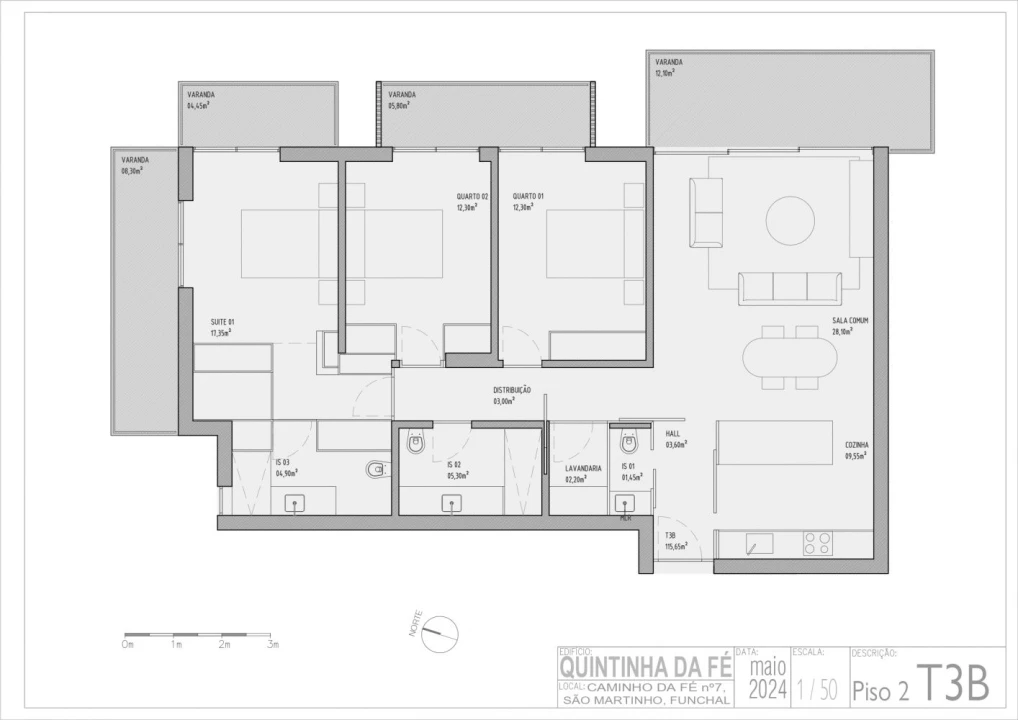Apartamento T3 para Venda em São Martinho Foto 18