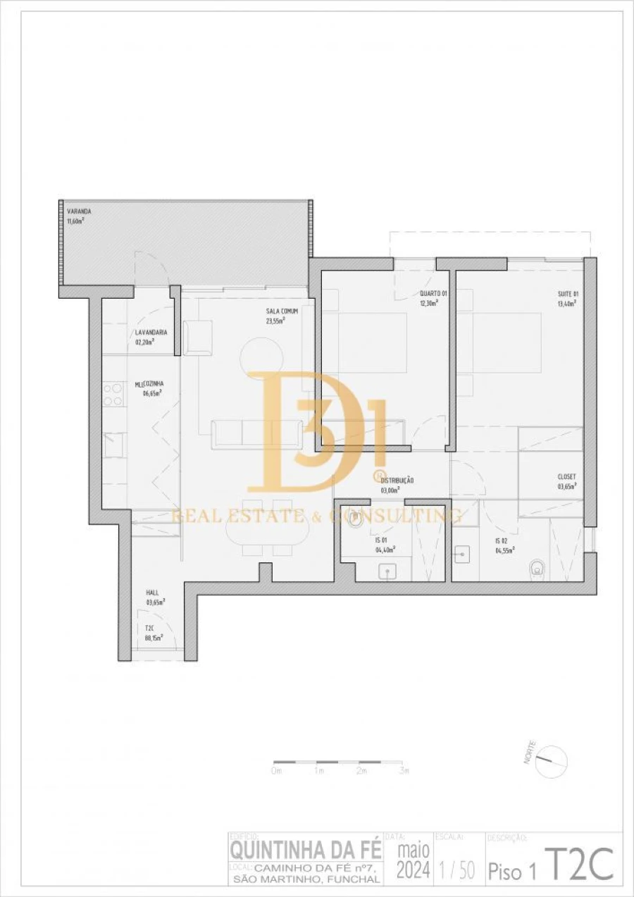 Apartamento T2 para Venda em São Martinho Foto 2