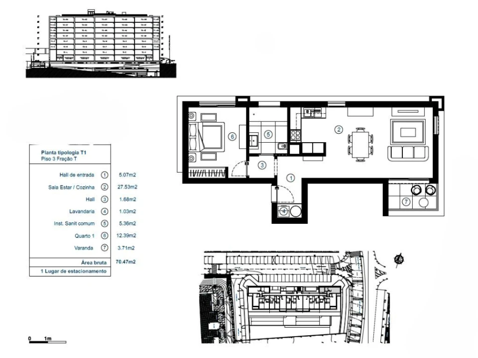 Apartamento T1 para Venda em São Martinho Foto 23