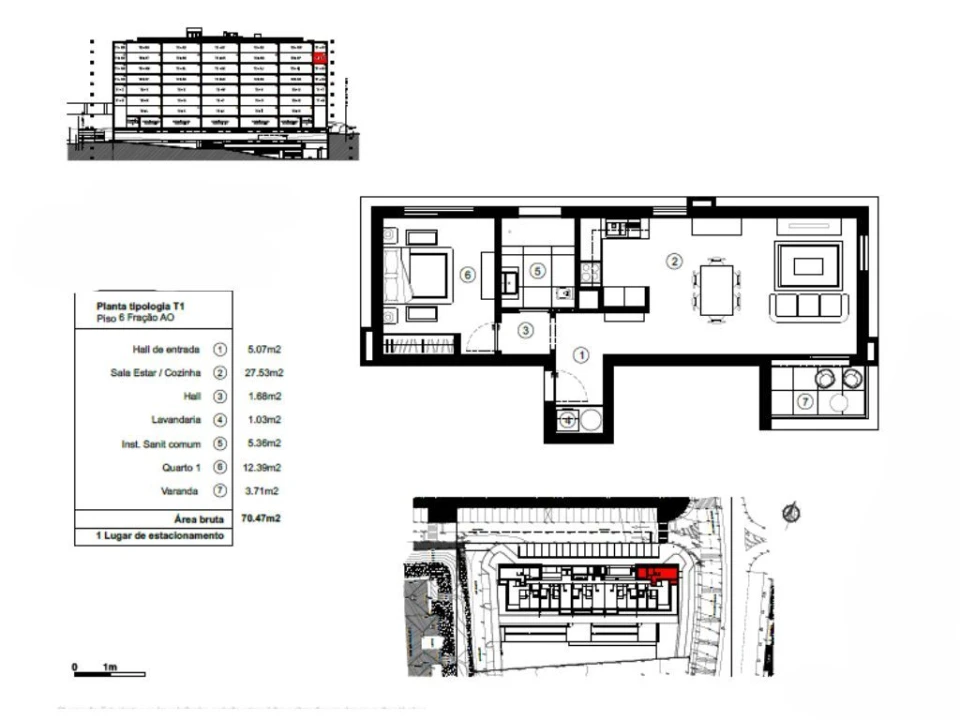 Apartamento T1 para Venda em São Martinho Foto 23