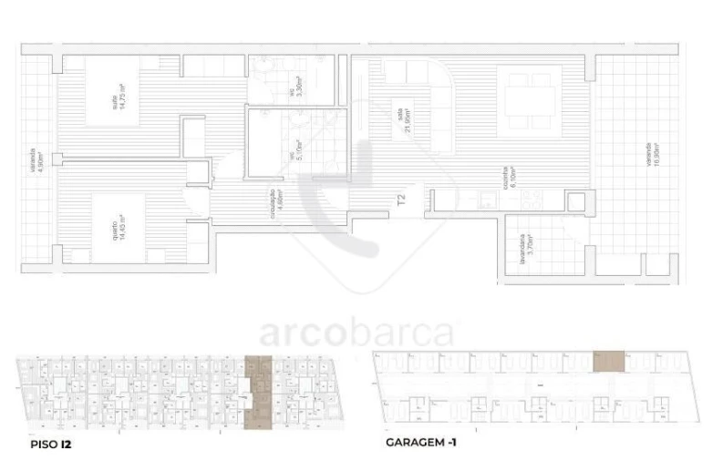 Apartamento T2 para Venda em Vila Nova de Cerveira e Lovelhe Foto 21